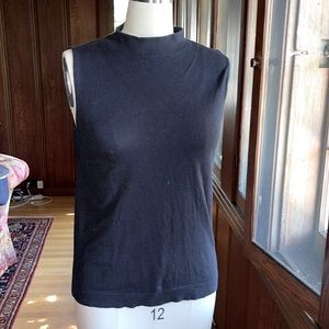 Talbots Black Mock Turtleneck